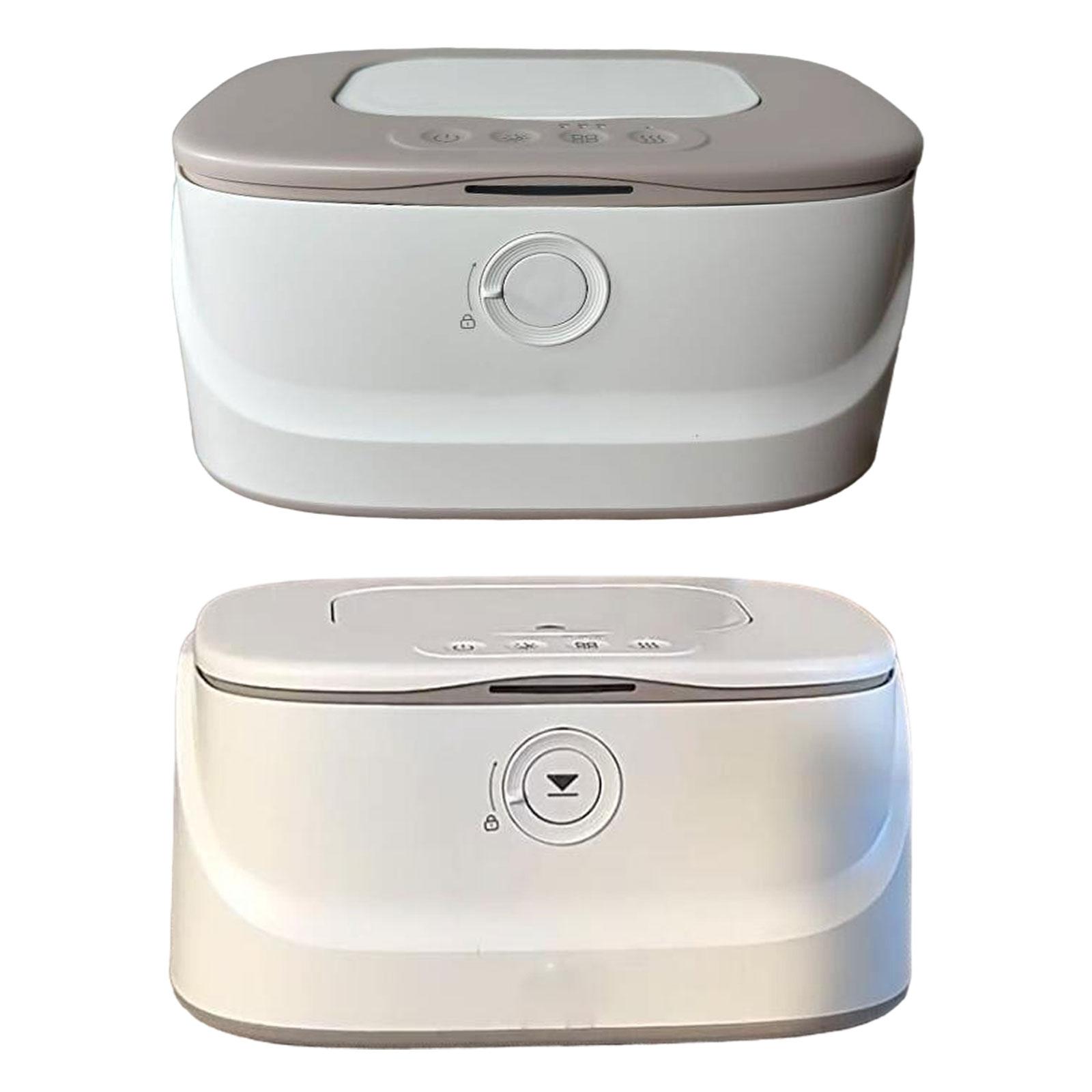 

Baby Wipe Warmer Adjustable Quickly Wet Wipes Box for Travel Children Kids white