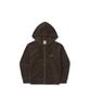 Corduroy Hoodie Zip and CHOCO Size M Women's S-Cropped GS-S25WWFFJ73, Men's Women's, BROWN,