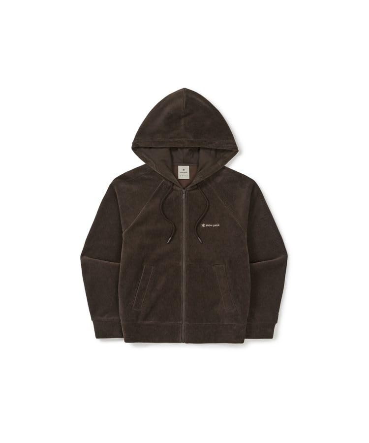 

Snow Peak Corduroy Hoodie Zip and CHOCO Size M Women s S-Cropped GS-S25WWFFJ73, Men s Women s, BROWN,