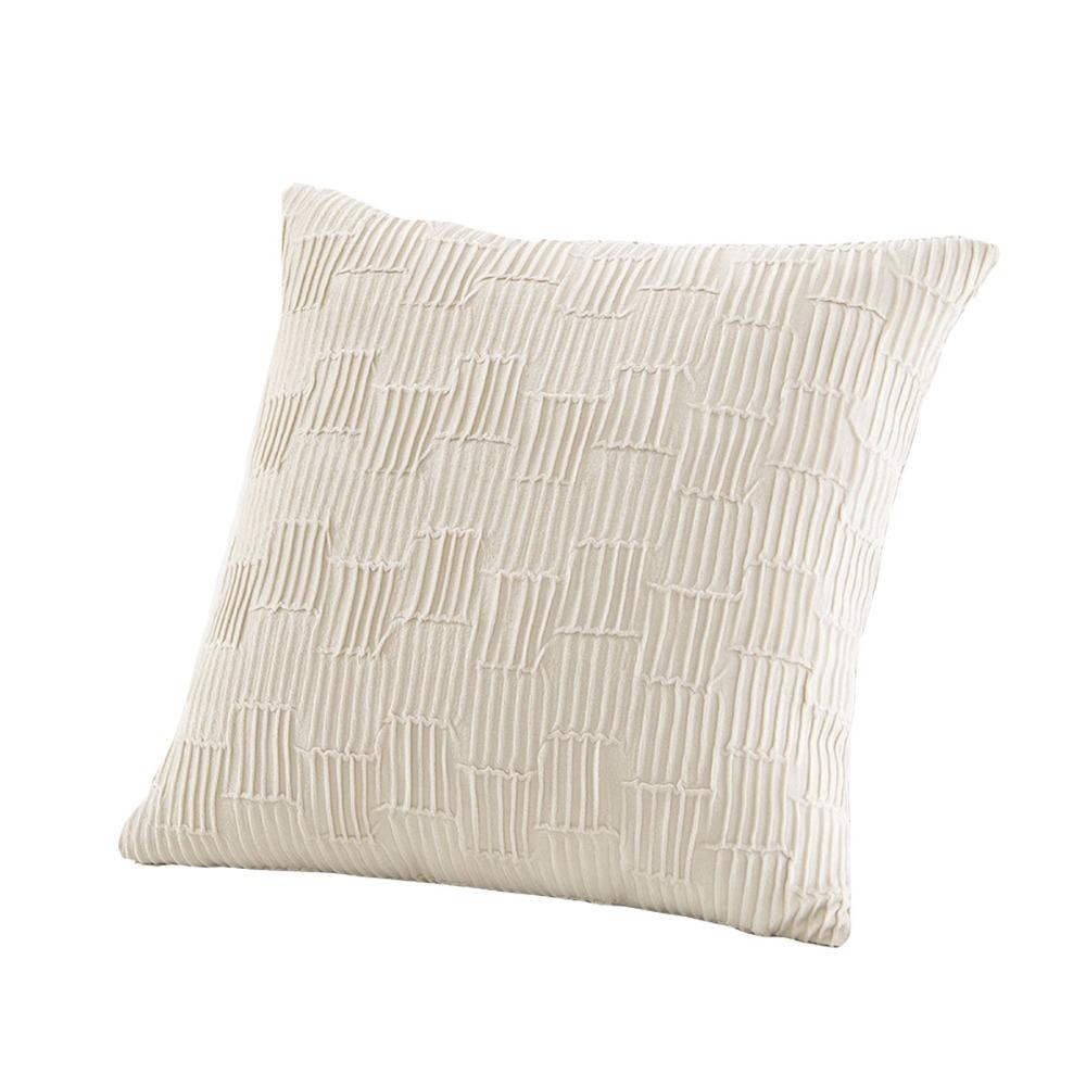 

INS Style Plush Pillowcase Solid Color Cushion Cover Home Decor Throw Pillowcover Sofa/Bed білий