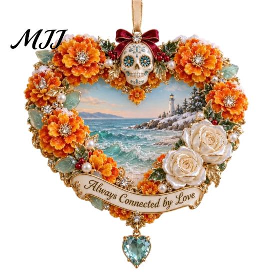 Vnitřní bytové doplňky Ozdoba na Den mrtvých, Mexická květinová kostra Závěsná dekorace, Akrylové Potřeby pro oslavu Festivalu Dia De Los Muertos