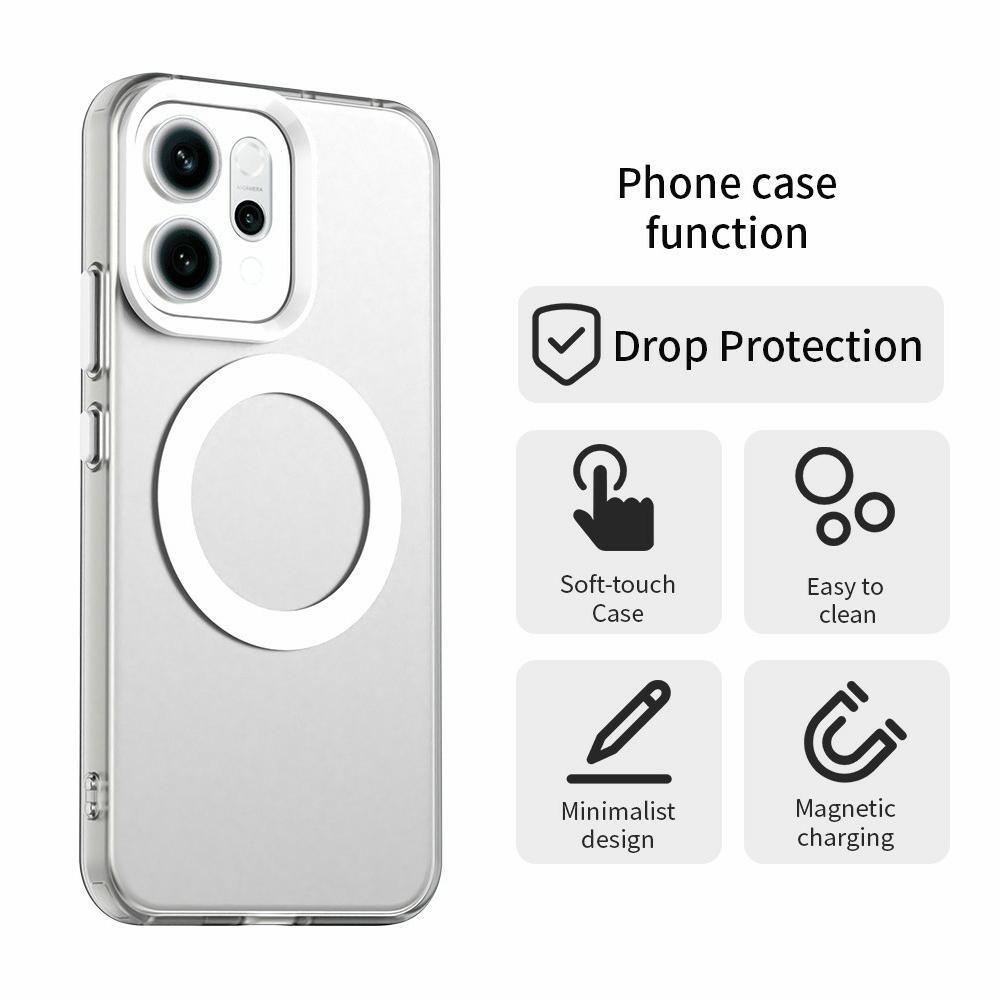 Pro Oppo Reno14 5G (Globální) Pouzdro kompatibilní s MagSafe Hybridní zadní kryt telefonu proti pádu