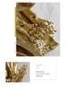 Gold Leopard Ornament: European Creative Art for Hotel and Office Entrances