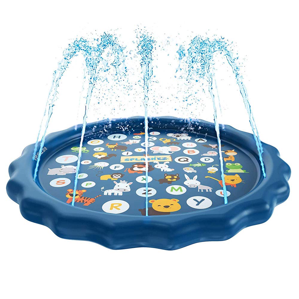 

Fountain Play Pool Mat for Kids and 100cm Cute Pool Mat for Water Summer Lawn Home Summer Protection Mat, Mat, Pets, Diameter, Play, Days, Play, Use,