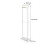 Yamazaki Tower Umbrella Stand, Entryway Storage, Hanging Umbrella Stand, White, Approx. W25 x D15 x H105cm (Tower 3862)