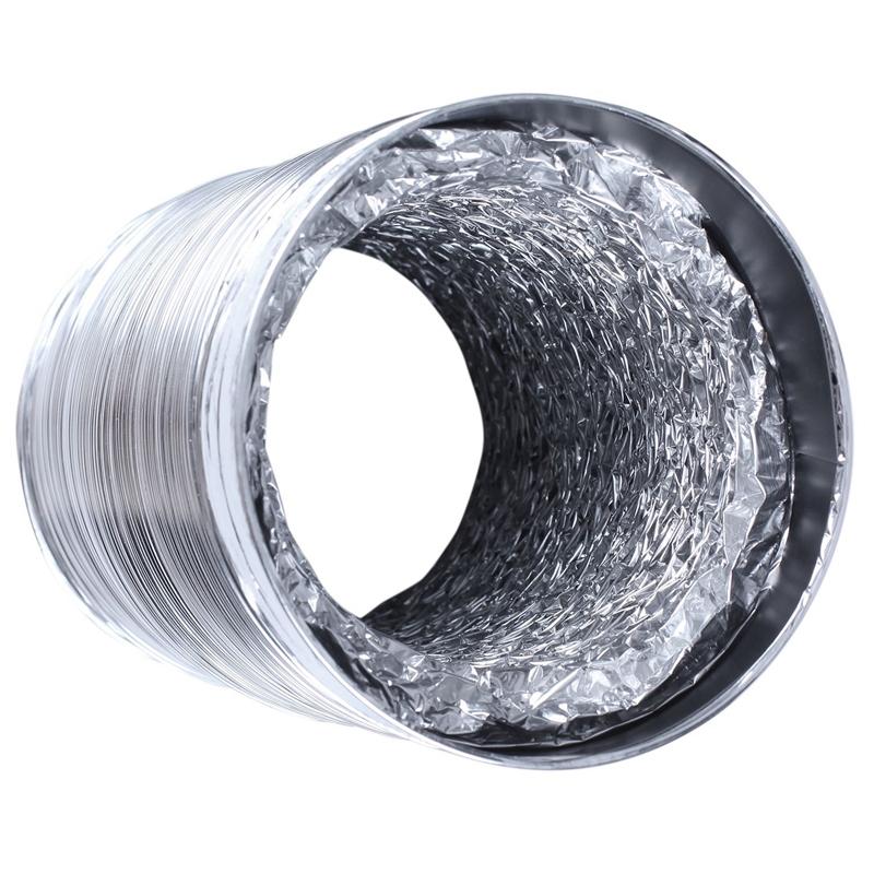 NY-3 Meter Längd 100Mm/4 Tum Friskluftsystem Flexibelt Aluminium Avgasrör Ventilation Rör Slang för Badrum