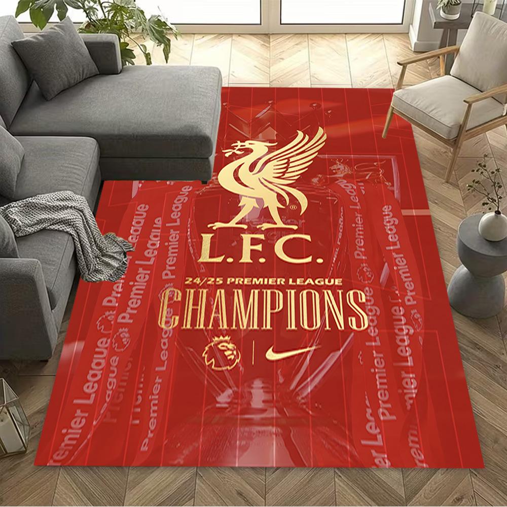 Liverpool Fc Crest Floor Mat Suitable for Hallway Study Room Dining Room Decorate Room Antislip Carpet Decorate Offices