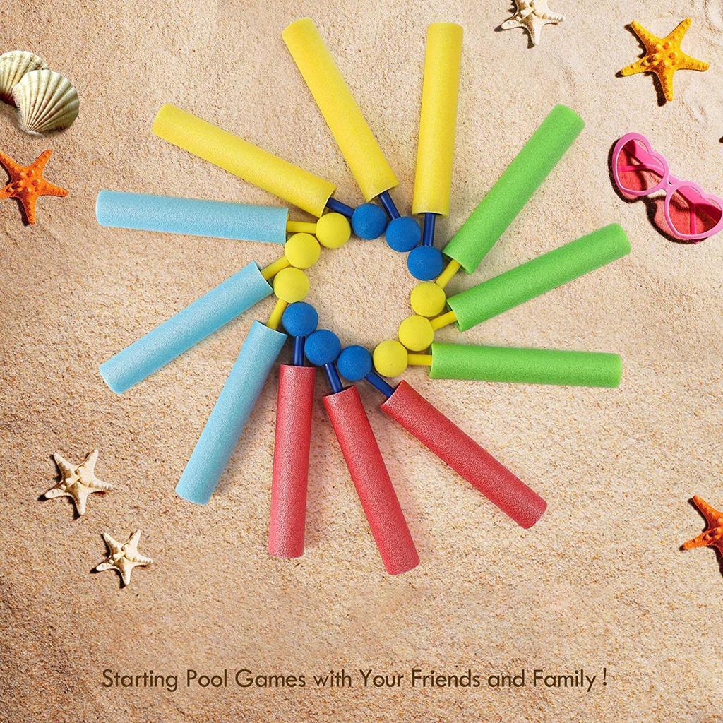 12pcs Water Guns Foam Water Blaster Squirt Guns for Kids Gift Toys Perfect Outdoor Play Game Summer Garden Swimming Pool Beach