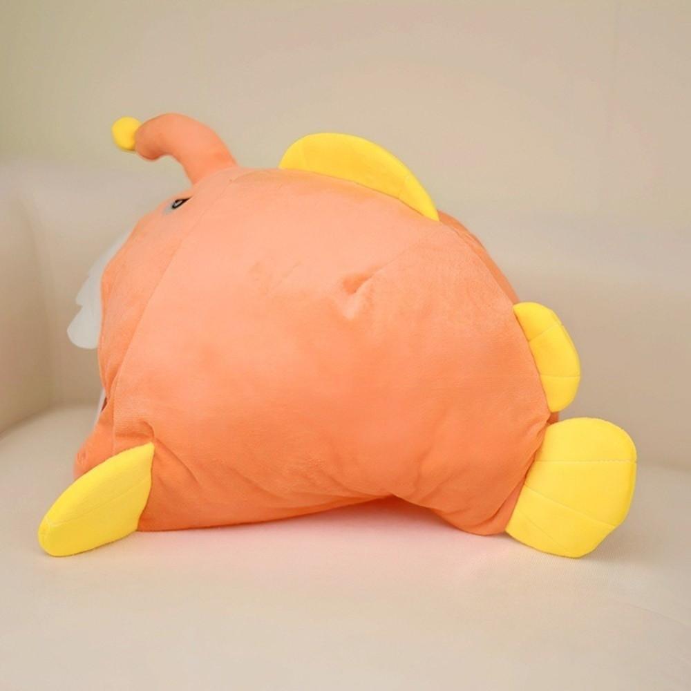 Soft Skin-friendly Plush Anglerfish Hat Open Mouth Fish Cosplay Cap Fish Headwear Birthday Holiday
