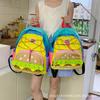 Schoolbag Korean Version Cute Burger Backpack Parent-child Travel Travel Contrasting Color Backpack Large Capacity Casual Student Schoolbag