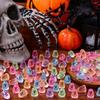 6-11pc Luminous Ghost Figures Halloween Resin Ghost Ornament Mini Micro DIY Landscape Miniatures Festival Party Home Decor Gifts