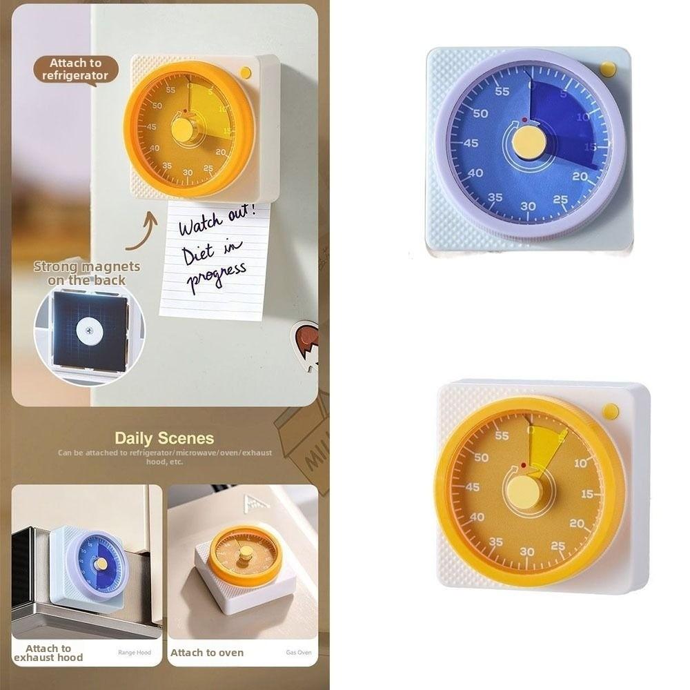 Magnetic Mechanical Visual Timer Countdown Reminder Countdown Alarm Clock Cooking Timing