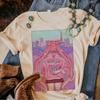 Moon Cat Tshirt Women Anime Harajuku Manga T-shirts Female Comic Graphic Japanese Clothes