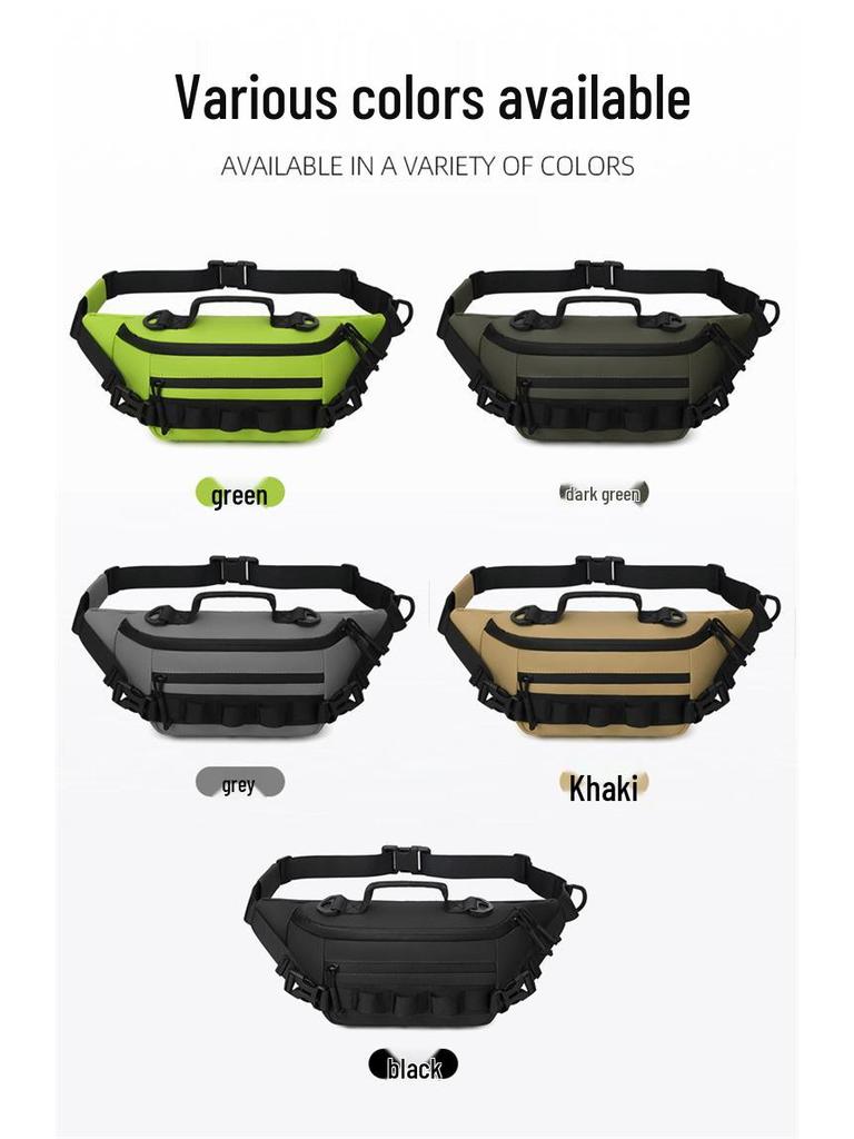 Luya Men's Multifunctional Waterproof Waist Bag for Fishing and Outdoor Travel
