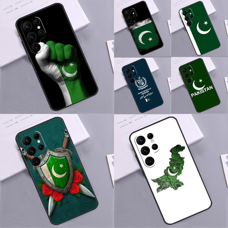 Pakistan Flag Phone Case For Samsung Galaxy S24 S25 Ultra S9 S10 S20 S22 S21 S23 Plus S24 FE Cover Coque