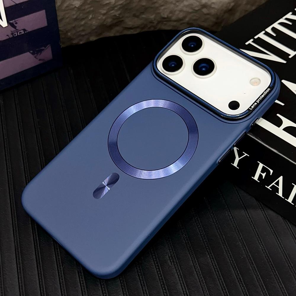 Luxuriöse Matte Harte Bumper Magnetische Hülle Für iPhone 17 16 15 12 13 14 Pro Max Plus Für Magsafe Kabelloses Laden Schutzhülle