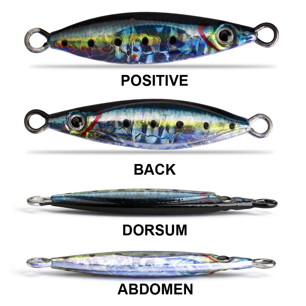 Nová Glow Fishing Lure Casting Tuňák 7g 10g 14g 21g 28g Slow Pitch Jig Mořský vlk Salterwater Inshore Umělá návnada