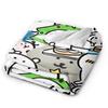 Joke Bear Blanket  Warm Soft Comfortable Plush Throw Blanket For Outdoor Airplane Travel Flannel Bedspread Bed Cover