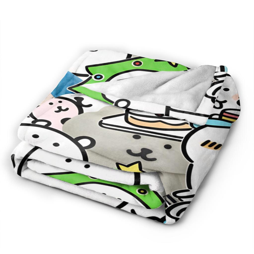 Joke Bear Blanket  Warm Soft Comfortable Plush Throw Blanket For Outdoor Airplane Travel Flannel Bedspread Bed Cover