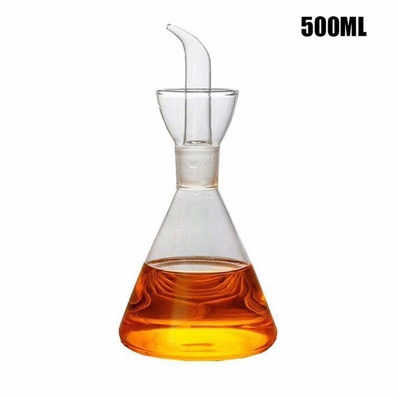 High Borosilicate Glass Oil Pot Household Leak-Proof Oil Vinegar Pots Kitchen Soy Sauce Oil Tank Seasoning Bottle Kitchen Tool