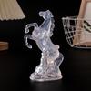 Night Light Acrylic Pony Figure Decorative Night Lamp with Colorful Flashing Lights Battery Operated Festive