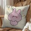 soft round Naughty Rabbit Asamimichan Pillow Case Living Sofa Cushion Cover Suitable For Home Bedroom Room Decoration