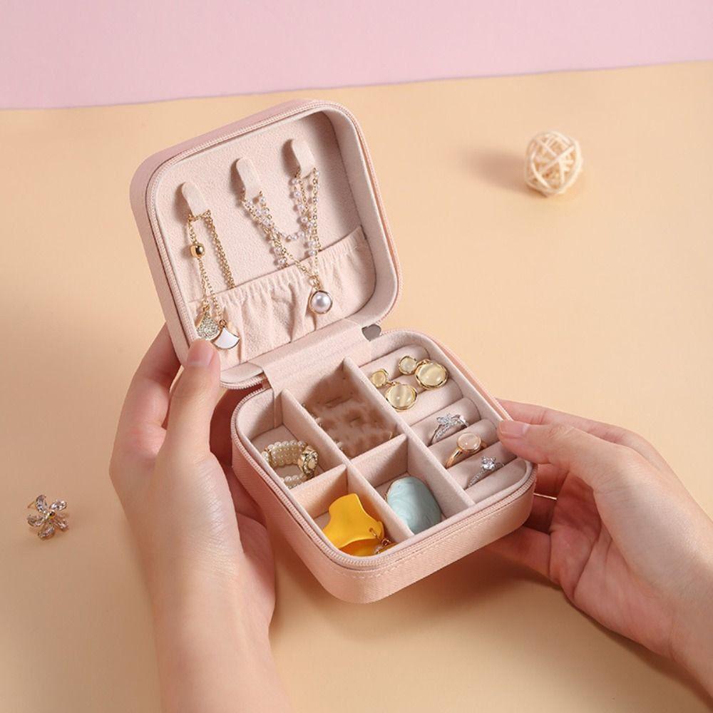 Display Zipper Jewelry Storage Case Packaging Box Earrings Organizer Holder  Gift