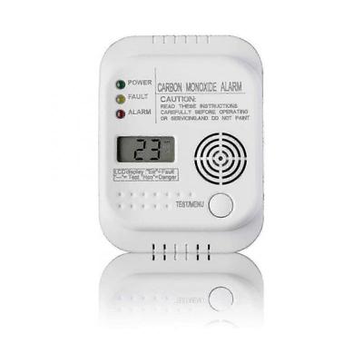 Kohlenmonoxidmelder, Batteriebetrieben, Gasmelder mit Display und Thermometer