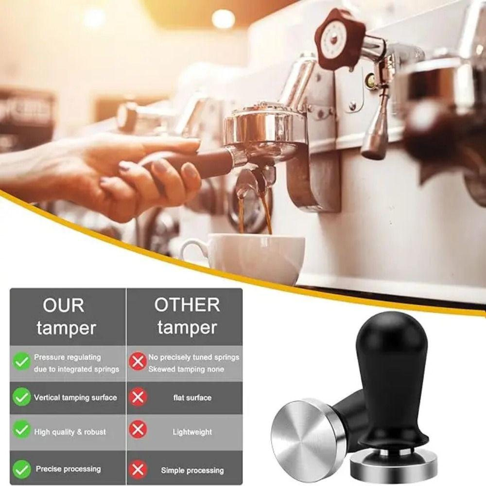 51/53/58mm Coffee Powder Press Flat Bottom Espresso Distribution Tool  Coffee Grounds