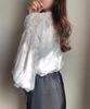 Korean-Japanese Style Reversible Stand Collar Sheer Long Sleeve Sun Protection Shirt