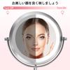 Gospire LED Magnifying Makeup Mirror with 10x LED Stepless Brightness Tabletop Makeup Stable Great Gift for Respect for the Aged Friendly To People
