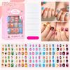 120Pcs Children's Press on Nails Kids Cartoon Acrylic Fake Nails Tips Kawaii Girl Full Cover Short False Nails With Jelly Glue#@