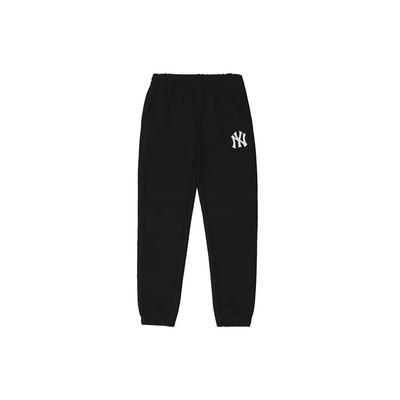 MLB New York Yankees Logo Print Casual Jogger Knit Sweatpants Unisex Bottoms Black 3APTL0114-50BKS