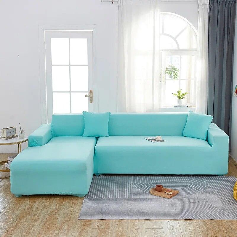 

Однотонные чехлы на диван для гостиной, спандекс, современные эластичные чехлы для дивана, универсальный чехол для дивана, стула, защита мебели Part AA 90-140cm