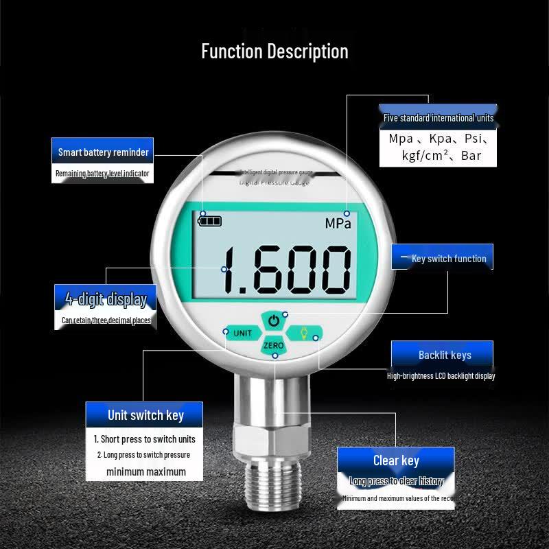 CONJANT YS-80 High-Accuracy Digital Pressure Gauge
