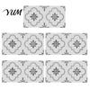 Waterproof Wall Decals for Kitchen 5Pcs Vintage Brick Tile Stickers, Oil?Proof Wallpaper, Peel Removable Backsplash Rental & Stick Living Room Home
