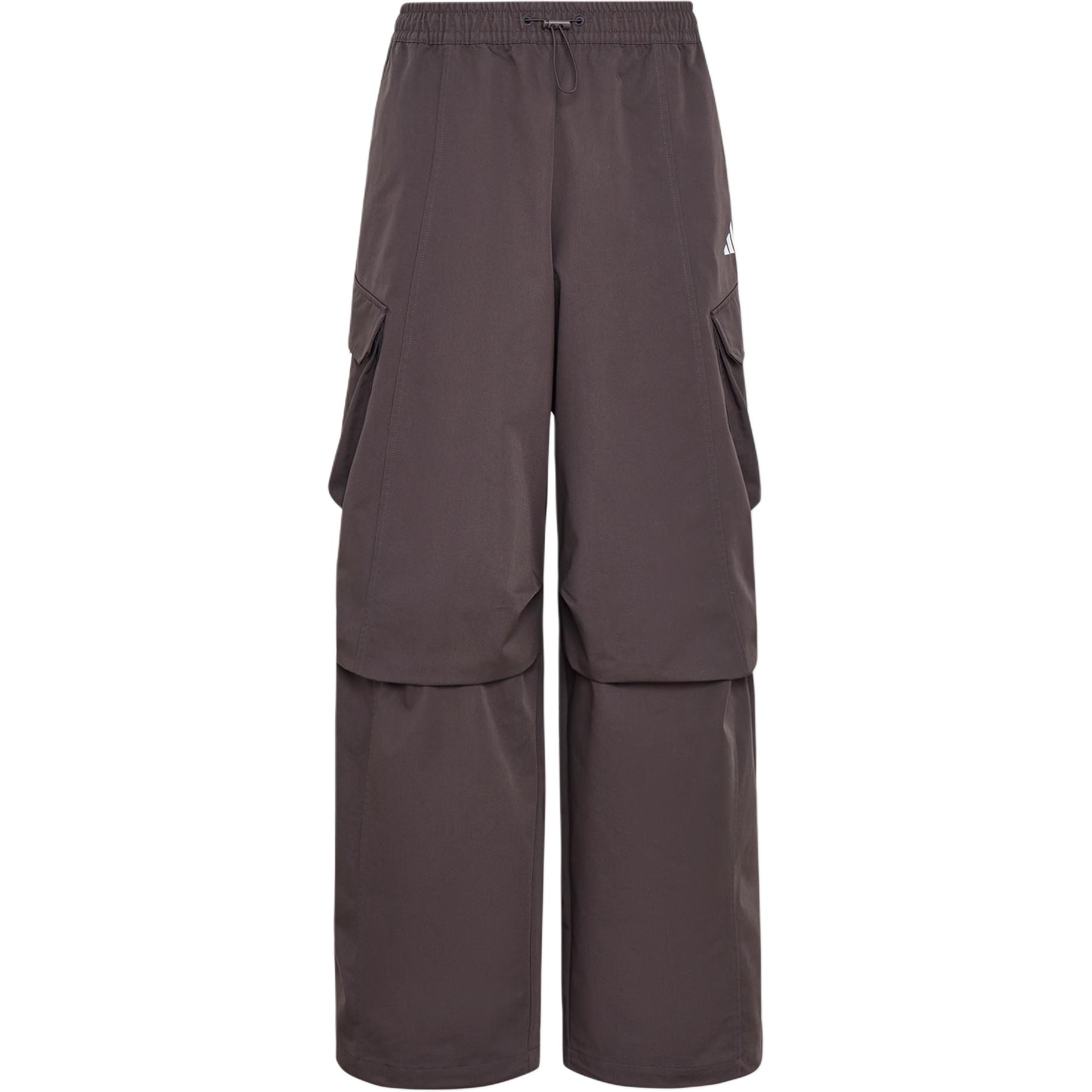 Adidas Woven Loose Wide Leg Simple Straight Sports Casual Pants Women bottoms KW0683 L