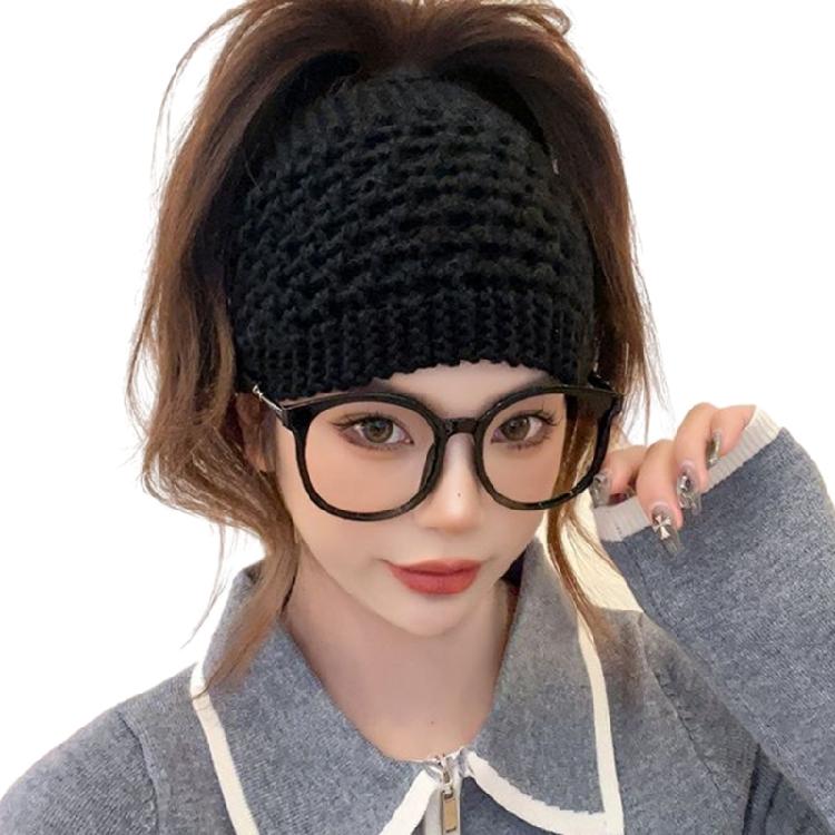 Woman Thicken Knit Hairband Wide Headband Earmuffs Hat for Girls Shopping