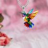 Contemporary Jewelry Hummingbird Drop Earrings Stylish Pendant Necklace Chain Necklace Suitable for Various Occasion
