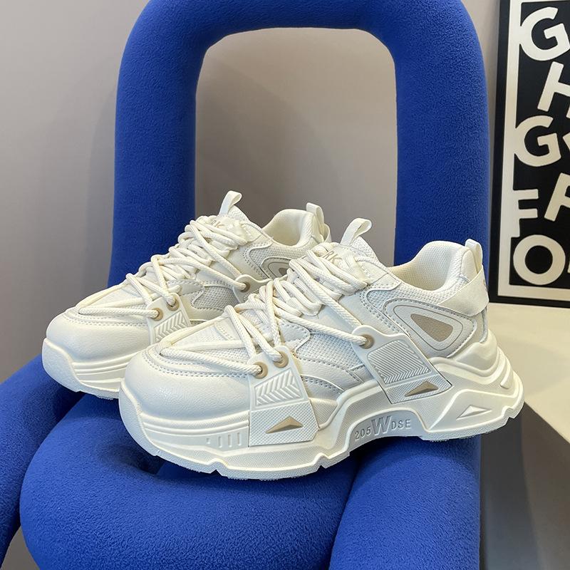 

Низкие кроссовки для папы Женские дышащие женские туфли На толстой подошве Универсальные спортивные туфли На мягкой подошве Повседневные беговые кроссовки 35