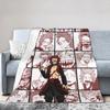Kirishima Eijiro Collage Blankets Boku No My Hero Academia Manga Flannel Awesome Warm Throw Blanket for Home Autumn/Winter,