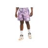 Jordan All Over Print Lace-Up Mid-Rise Straight Casual Shorts Men Shorts Purple CZ4749-591