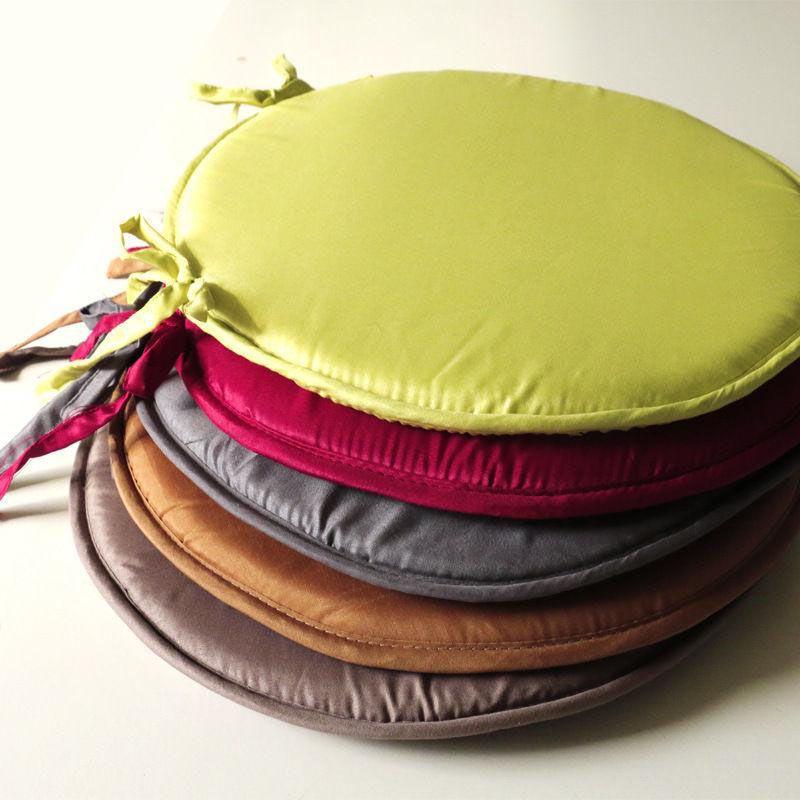 Comfortable Round Cushion Seat Pads For Dining And Outdoor Chairs In Various Colors