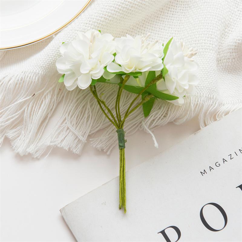 Silk Simulation Flowers Artificial Flowers Stamens Cut and Paste Bouquets Wreaths Material Wedding Leaves Wedding Box Decorations Shooting Prop