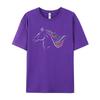 Crazy Short Sleeve Tees Christmas Crew Neck Premium Cotton Unisex T Shirts Horse Art T Shirt Equestrian Crazy Tshirts Classic