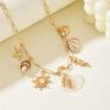 Shell Necklace European and American Jewelry Summer Beach Conch Starfish Ocean Necklace Adjustable Clavicle Chain