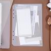 A5/A6 Loose-Leaf Storage Album: Frosted Transparent Bag with Stickers & 6-Hole Options