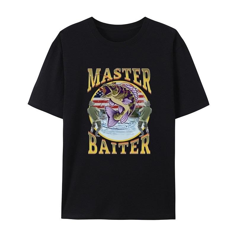 MASTER BAITER Fishing Casual TShirt Mens and Womens Luxury Brand Top S
