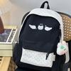 Schoolbag College Japanese Polka Dot Girl Cute Backpack School Bag Simple Student Junior High School Student Girls Lightweight Backpack Versatile