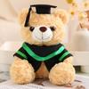Cute Bachelor Bear Plush Toy 23/28cm Bear Animal Doll  Graduation Season